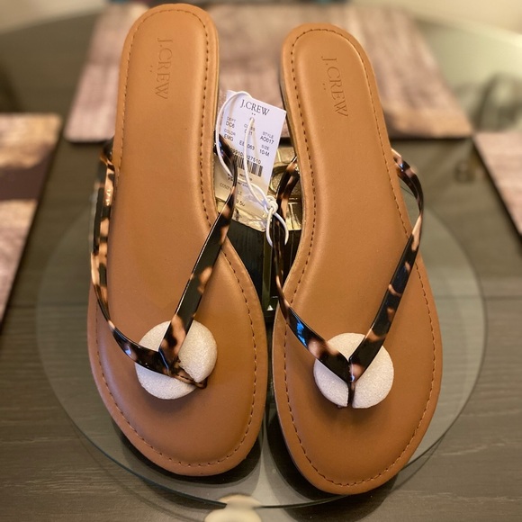 J. Crew Brown Sandals Classic Summer Style - Picture 1 of 4